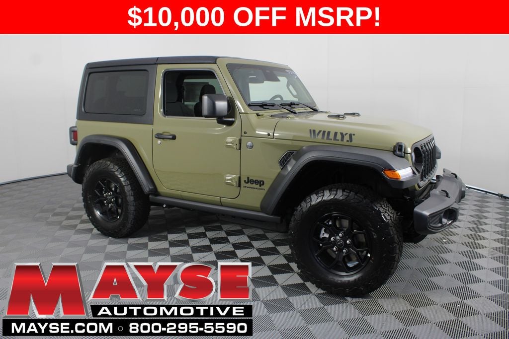 2026 Jeep Wrangler Willys in 41 Exterior Paint — front three-quarter view