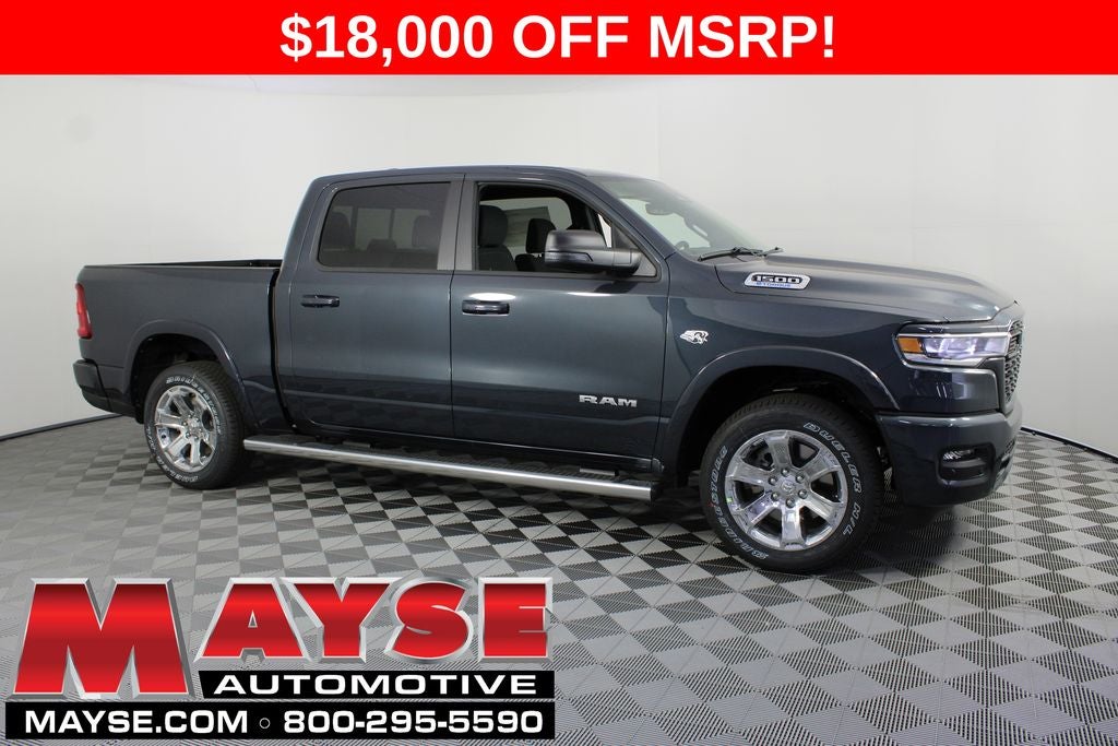2026 RAM 1500 Big Horn/Lone Star in Forged Blue Metallic Exterior Paint — front three-quarter view