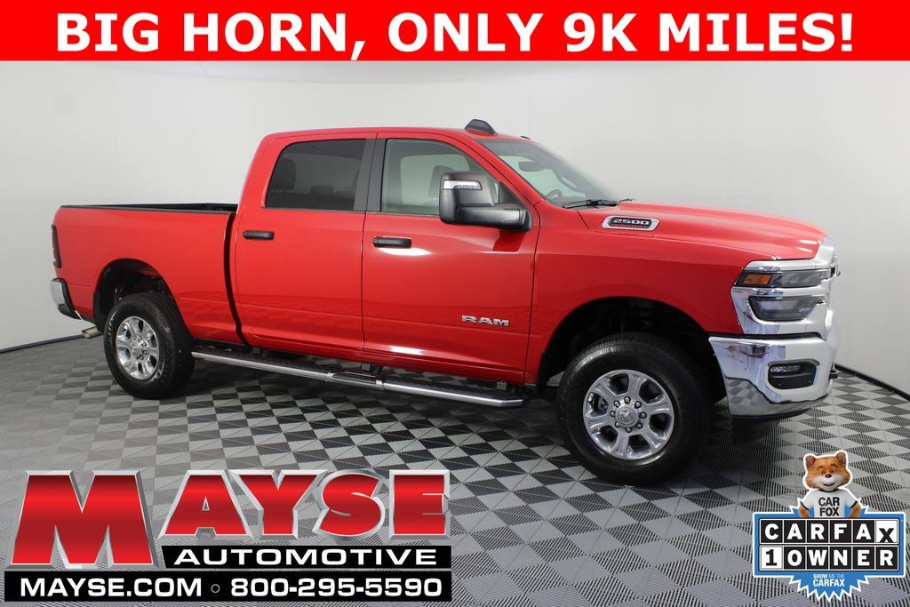 2026 RAM 2500 Big Horn in Flame Red Clearcoat — front three-quarter view