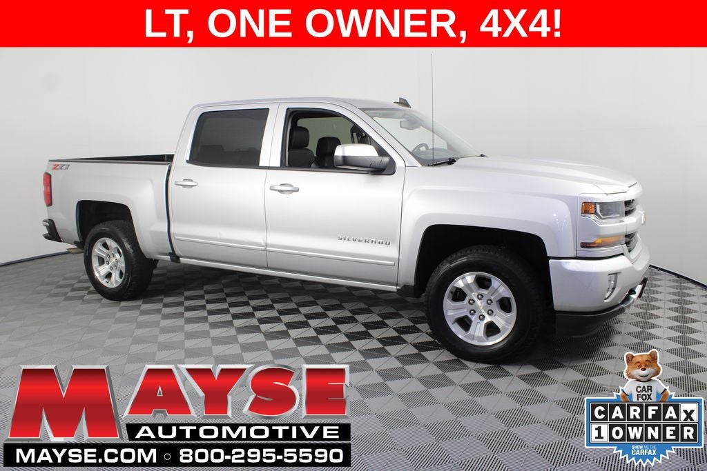 2018 Chevrolet Silverado 1500 LT LT2 in Silver Ice Metallic — front three-quarter view