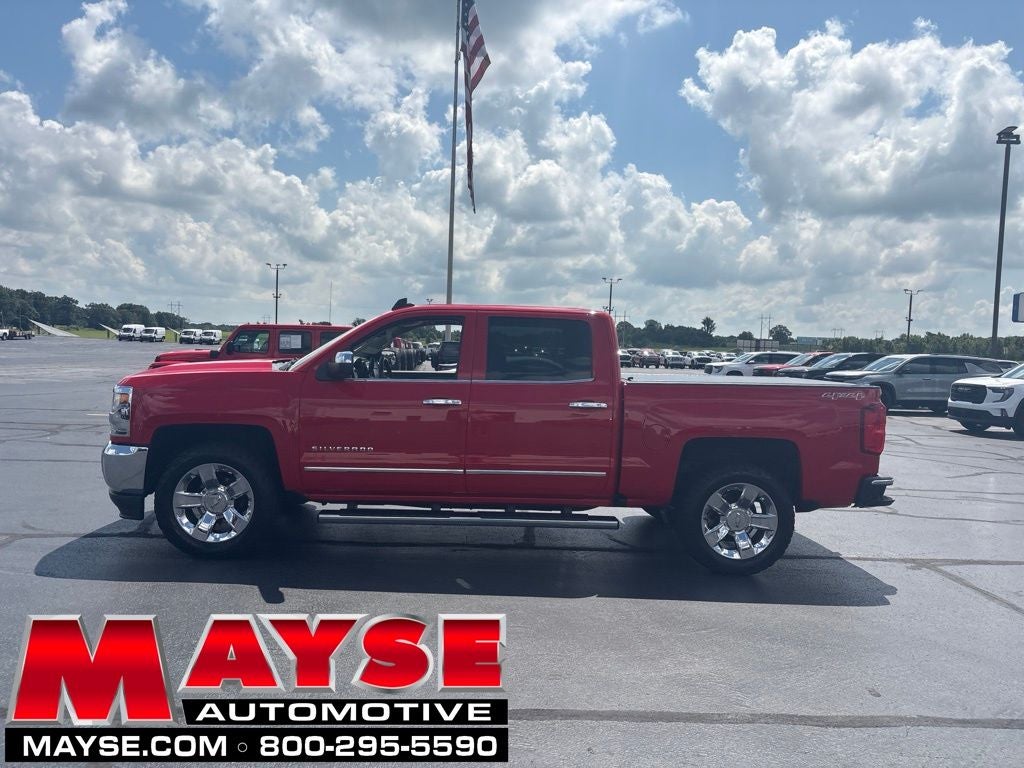2017 Chevrolet Silverado 1500 LTZ 1LZ in Red Hot — front three-quarter view